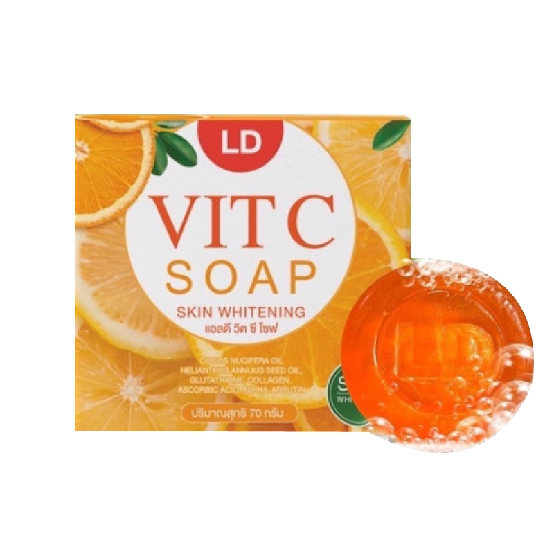 สบู่แม่ตั๊ก วิตซีโซฟ ขนาด 70 กรัม | LD VIT C SOAP