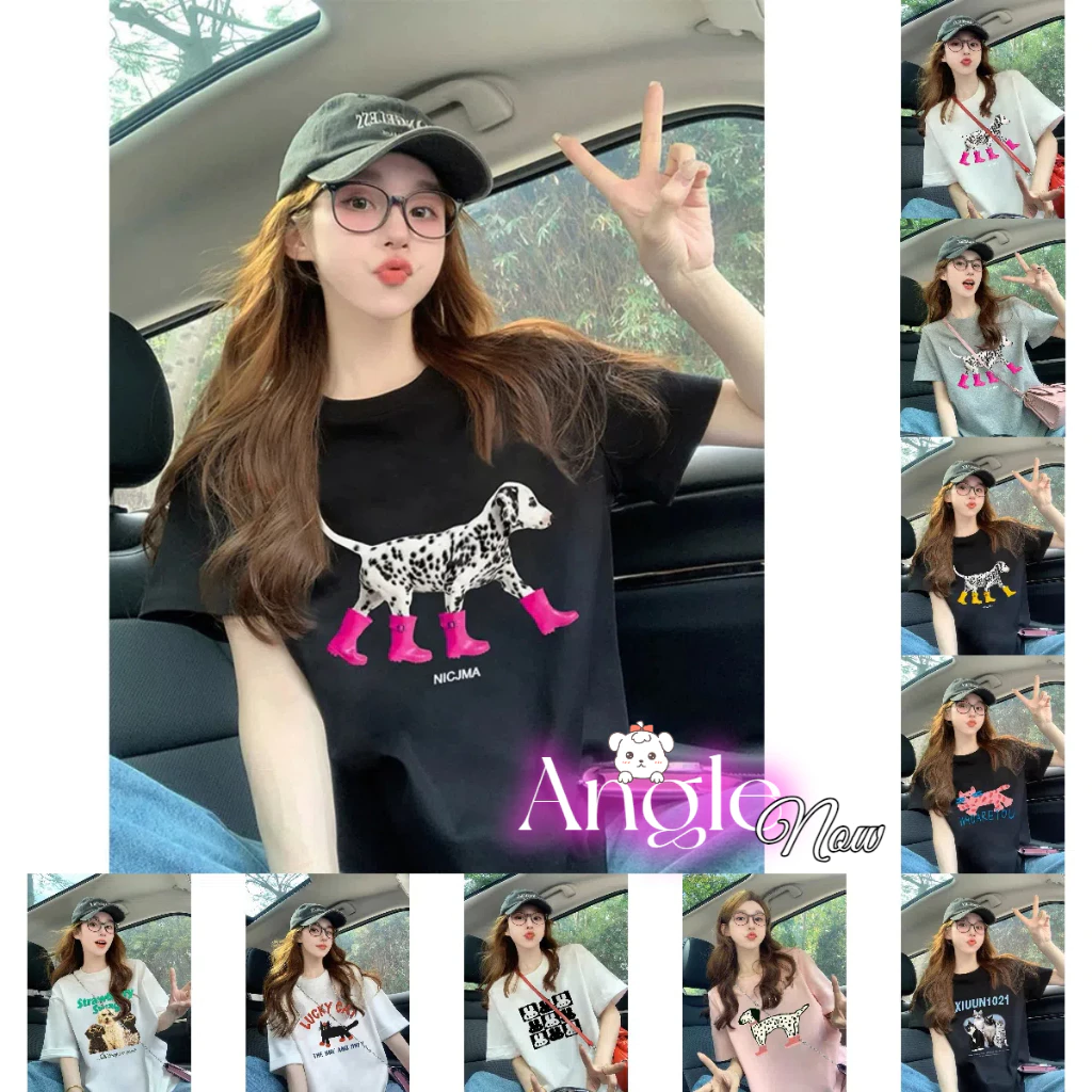 「งานเกรดพรีเมียม งานเกรด A」ize เสื้อแขนสั้น สไตล์มินิมอล ใส่สบาย แฟชั่นเกาหลี T87