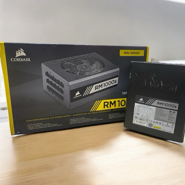 POWER PSU CORSAIR RPS0010 RM1000X 1000W +80 PLUS GOLD พาวเวอร์ สินค้ามือสอง ใช้งานได้ปกติ ประกัน JIB