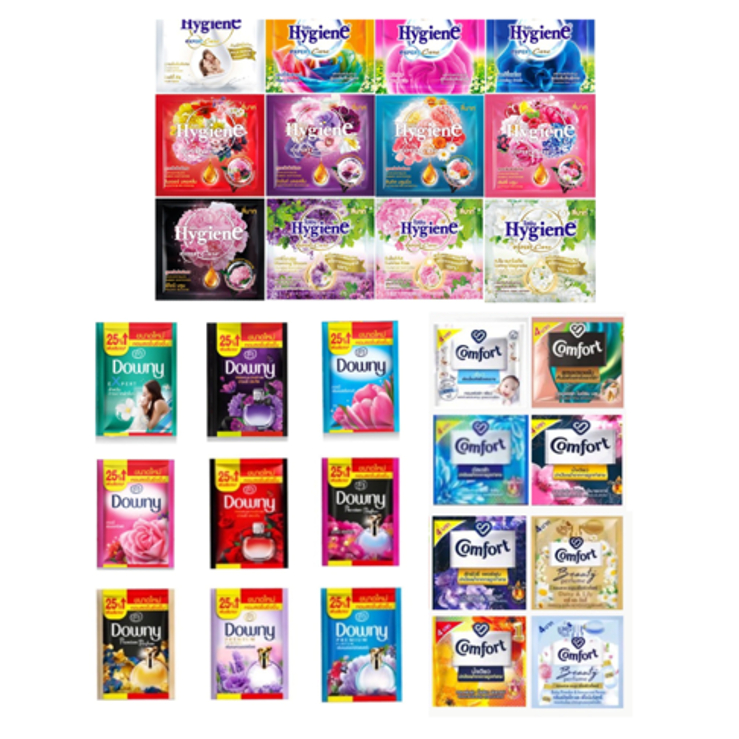 ปรับผ้านุ่ม Hygiene / Downy / Comfort ปรับผ้านุ่ม ขนาด 18-25 มล 1ซอง(คละกลิ่น คละยี่ห้อ)