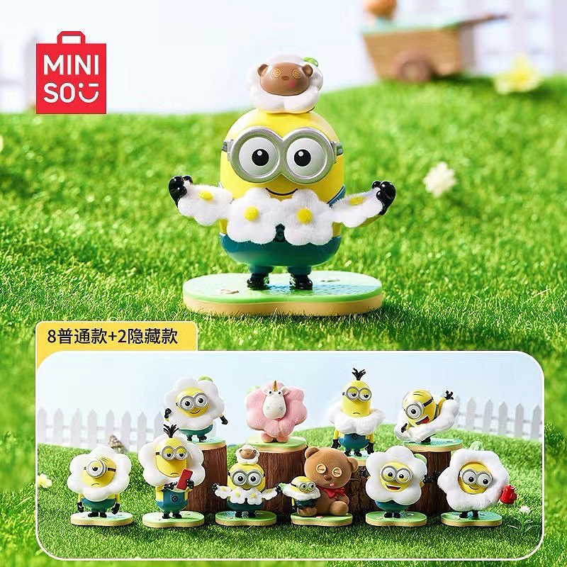 ลุ้น1ตัว🌼 มินเนี่ยน Minions Flower Garden Series Blind Box by Miniso