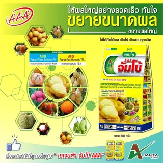 ปุ๋ยขยายลูก เร่งสี เข้าเนื้อ จัมโบ้ AAA กล่องเหลือง ขยายผล สร้างเนื้อ เข้าสี เอเจนต้า คอร์ป