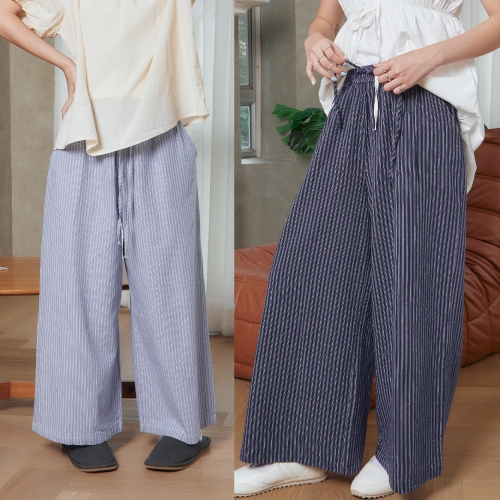 Dulcet Widely Striped Pants กางเกงขายาว ลายทาง