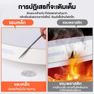 โคมไฟเพดาน เรียบง่าย ห้องนอน led ไฟเพดาน หรี่แสงได้สามสี เพดาน การออกแบบที่ทันสมัย วงกลม