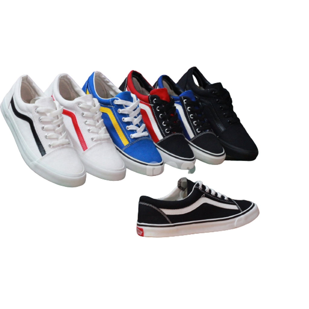 ผ้าใบ รองเท้า V7  มาแชร์ Mashare ทรงคล้ายแวน โอสคูล old skool มี เก็บปลายทาง ไซต