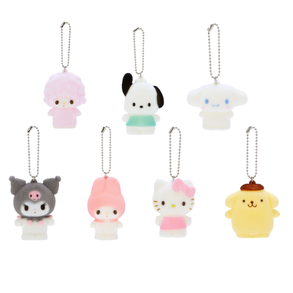 Sanrio พวงกุญแจจิ๋วกำมะหยี่ ขายดีมาก