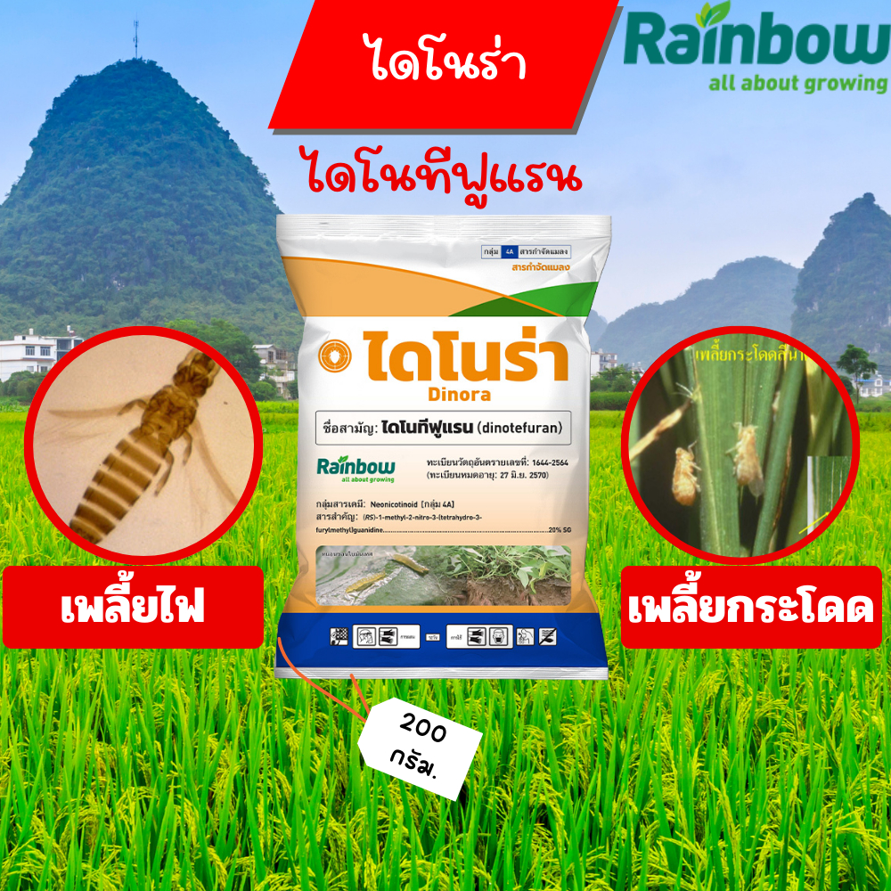 ไดโนร่า ไดโนทีฟูแรน 20% สูตร SG 200 กรัม #ตัวเดียวกับสตาร์เกิ้ลเปอร์เซ็นสูงกว่า 10 เท่า