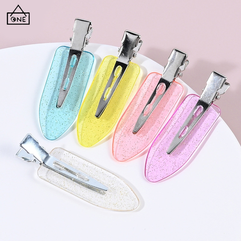 COD❤️กิ๊บติดผมปากเป็ดไม่ทิ้งรอยเยลลี่ส์ใสหลากสีหวานแฟชั่นสไตล์เกาหลีหน้าม้านักเรียนเครื่องประดับผมสำหรับผู้หญิง-a.one