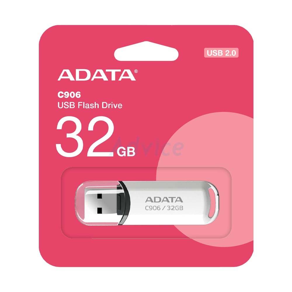 32GB Flash Drive ADATA (C906-32GB-RWH) White