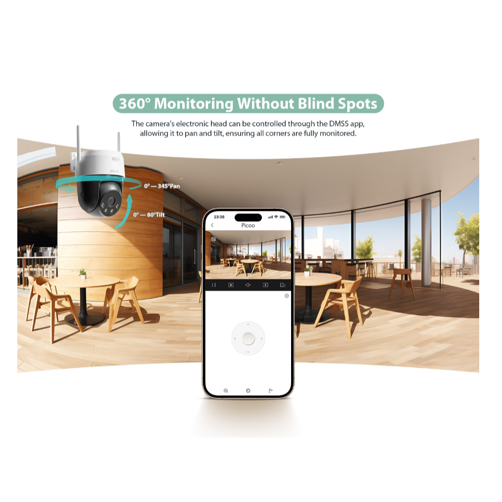 [5.15]Dahua wifi P3AE-PV รุ่น PICOO A2 คมชัด 3ล้าน หมุนได้ มี AI พูดคุยโต้ตอบได้ Smart Dual Light