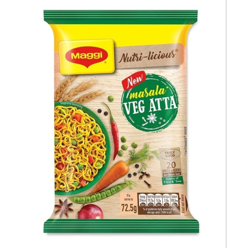 Maggi masala veg atta nuddle