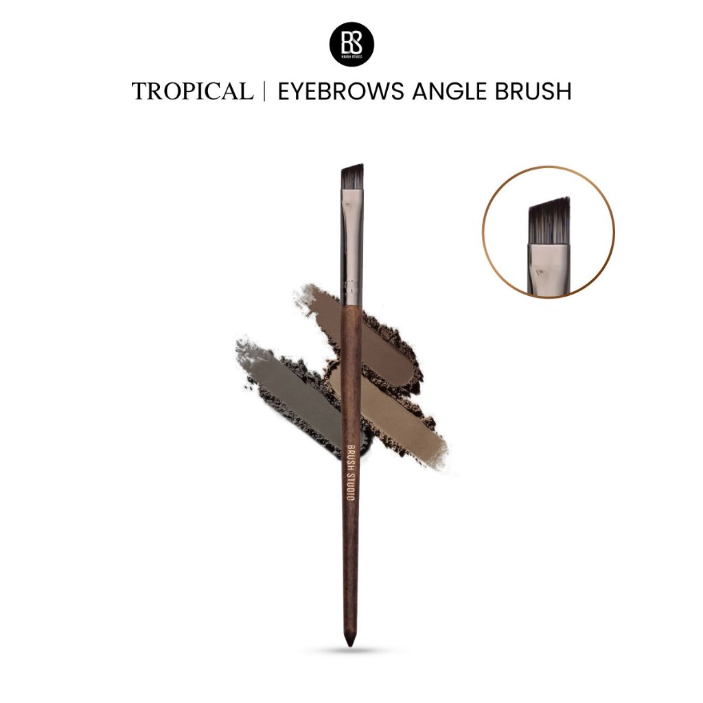 BRUSH STUDIO Tropical : Eyebrows Angle Brush แปรงเขียนคิ้วหัวตัด