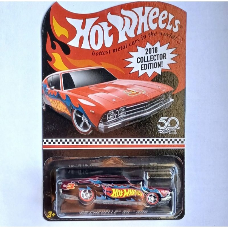 Hot wheels 2018 Collector Edition โมเดลรถเหล็ก รุ่น 69 Chevelle SS 396 ชุดครบรอบ 50 ปีHot wheels