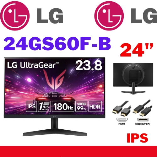 ⚡️ส่งด่วน (จอมอนิเตอร์) LG ULTRAGEAR 24GS60F-B - 23.8" IPS FHD 180Hz AMD