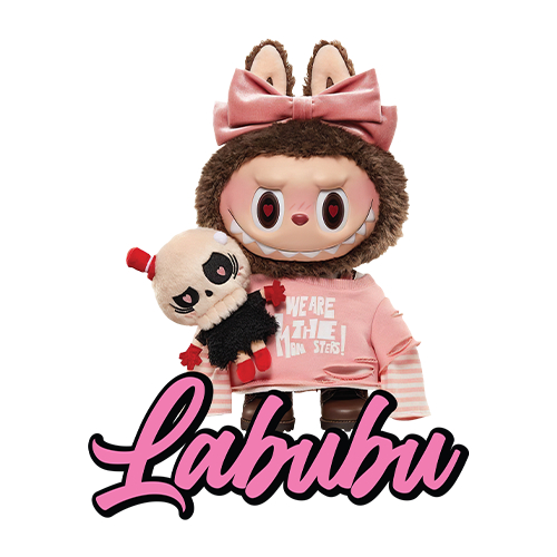 ตัวรีดผ้ารูปการ์ตูน Labubu น้องลาบูบู้ (4289) set.3 รีดติดง่ายทุกเนื้อผ้า DIY Patches