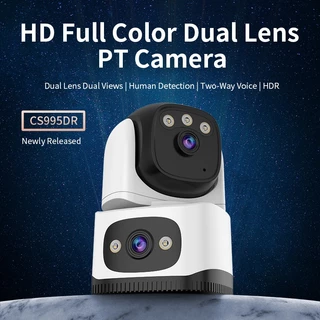 Vstarcam CS995DR WIFI/CG995DR SIM 4G(เลนส์คู่) ใหม่2024 กล้องวงจรปิดไร้สาย ความละเอียด 3MP(1296P) indoor มีAI