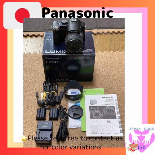 Panasonic Digital Camera Lumix Fz50 Black Dmc-Fz50-K Direct From Japan Used, Genuine Used Japanese C