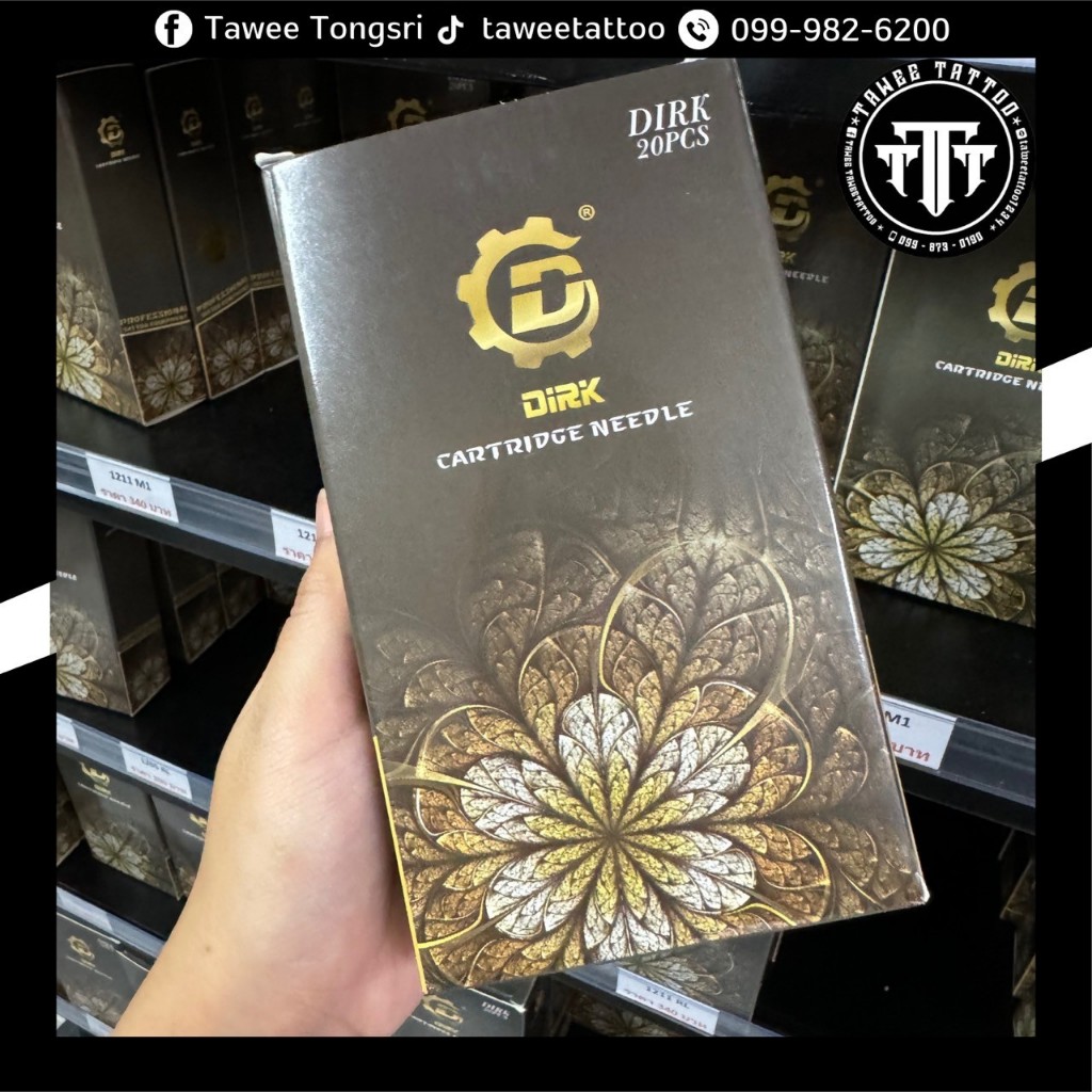 เข็มฮอคดิก DiRKเบอร์ 1209 RL สำหรับงานเดินเส้น ช่างสักลาย 1 กล่องมี 20 ชิ้น ใช้งานง่าย สะดวกสบาย ยอดนิยมสำหรับช่างสักลาย