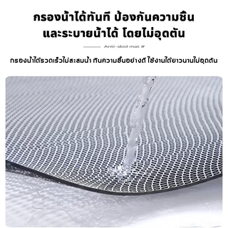 แผ่นยางกันลื่น ยางกันลื่นในห้องน้ำ ความหนา 3.5/6mm ขนาด 100X90cm/200X90cm มีสามสีให้เลือก