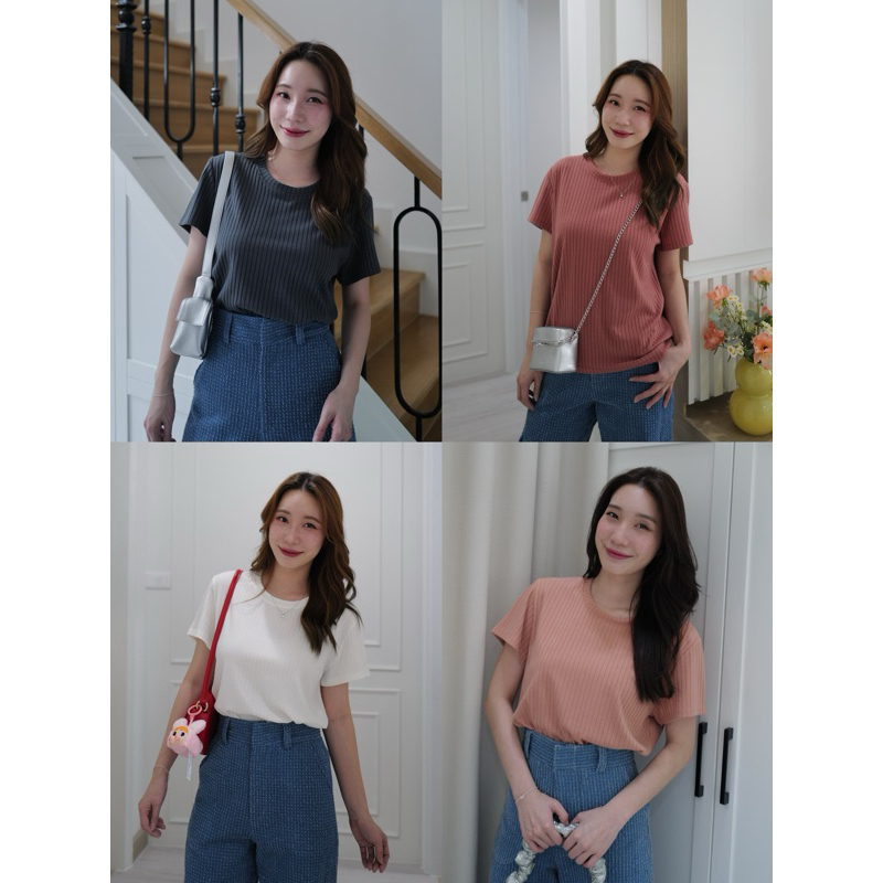 เสื้อยืดผ้าร่อง (ไฮโซ)