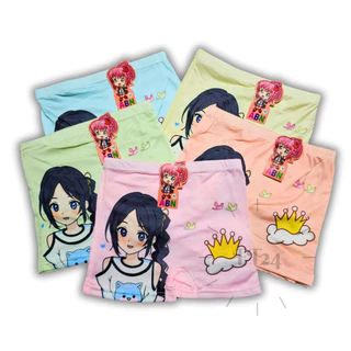 ABN Kids แพค 10 ตัว กางเกงในเด็กผู้หญิง สีพาสเทล สุ่มลาย 1 แพค/ลาย น่ารัก ใส่สบาย แบรนด์ไทย