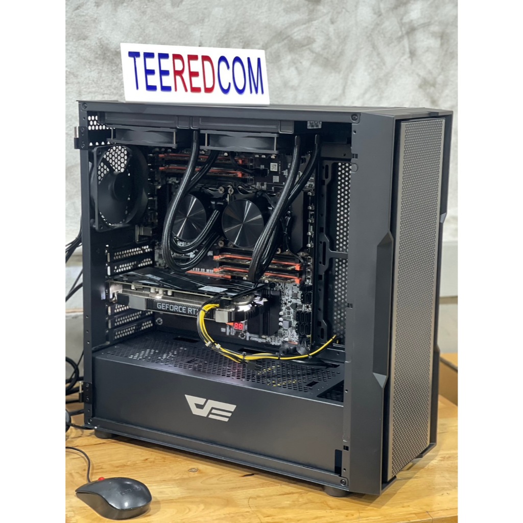 คอมประกอบ 64เทรด/32คอ V4 ตัดต่อ ปล่อยบอท เล่นเกมส์ 2 CPU intel xeon E5 2697A V4 X2 32C/64T/Ram ecc32