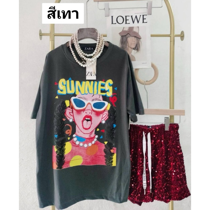 SIS.ON | พร้อมส่ง Oversize เสื้อยืดโอเวอร์ไซส์ No.23 sunnies ราคา ถูกที่สุด ดีลบีเคเค แกลเลอรีภาพที่ 2