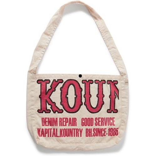 USED !!! KAPITAL KOUNTRY FACTORY PRINTED COTTON TWILL TOTE BAG