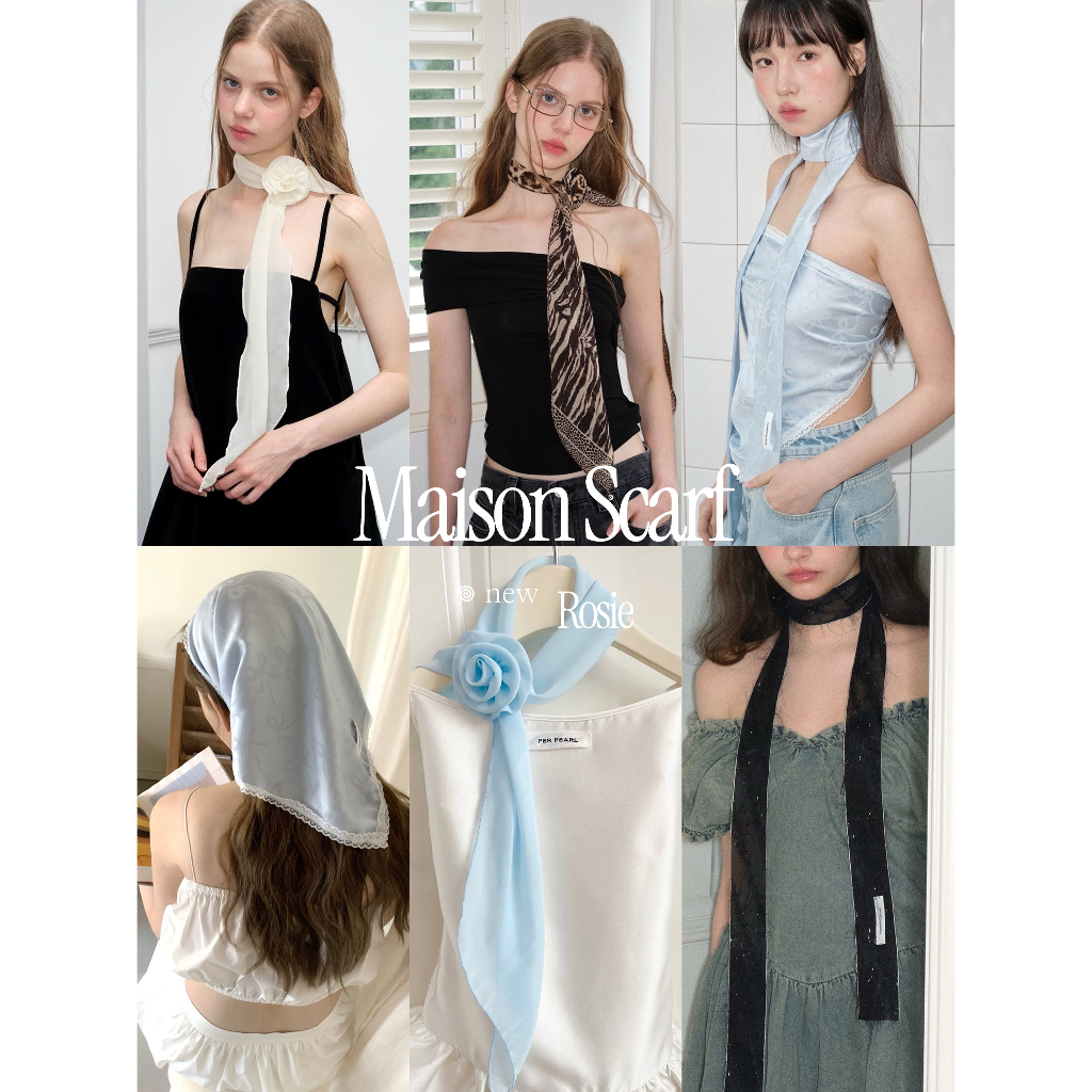 cpjgirlx | Maison Scarf [24summer] ผ้าพันคอ แบบบาง ซัมเมอร์