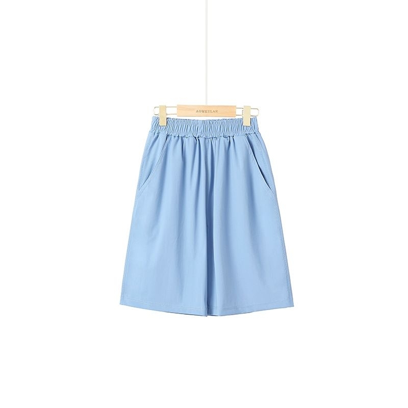 กางเกงขาสั้นเด็ก ผ้าเทคโนโลยีใหม่ 120-160 ซม. ผ้าเย็น กันยุงได้ แห้งไว้ ยืดหยุ่นสูง เด็กผู้ชาย เด็กผู้หญิง - รูปที่ 5