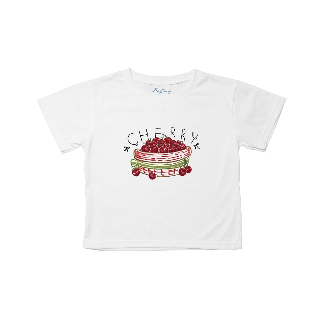 Cherry Basket เสื้อครอป น่ารักใส่ง่าย ผ้านุ่มใส่สบาย ใส่ได้ในทุกๆวัน ผ้าCotton