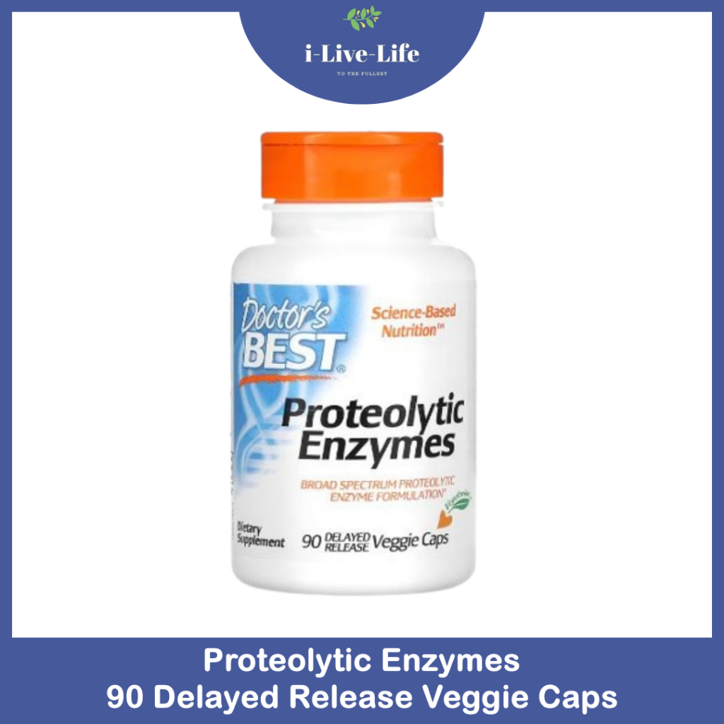 เอนไซม์ Proteolytic Enzymes 90 Delayed Release Veggie Caps - Doctor's Best
