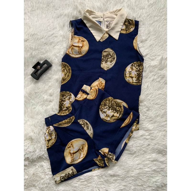 เช็ต 2 ชิ้น 💵 เช็ตกางเกงขาสั้นลายเหรียญยูโร