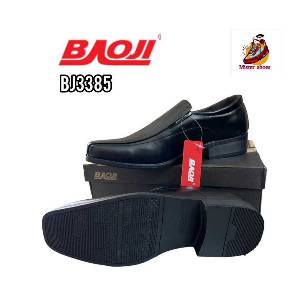 BAOJI รองเท้าคัทชูชาย รุ่น BJ3385 ข้าราชการ นักศึกษา  นักธุรกิจ (แบรนด์แท้ ถ่ายจากสินค้าจริง)