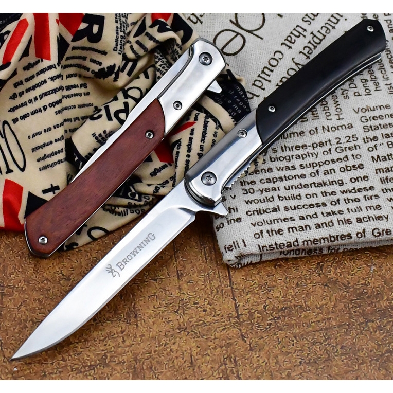 มีดพกพา21.8cm ด้ามไม้ พร้อมซองหนัง PU - รูปที่ 5