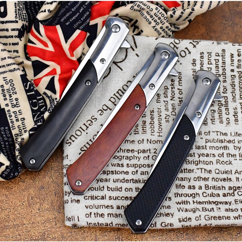 มีดพกพา21.8cm ด้ามไม้ พร้อมซองหนัง PU - รูปที่ 7