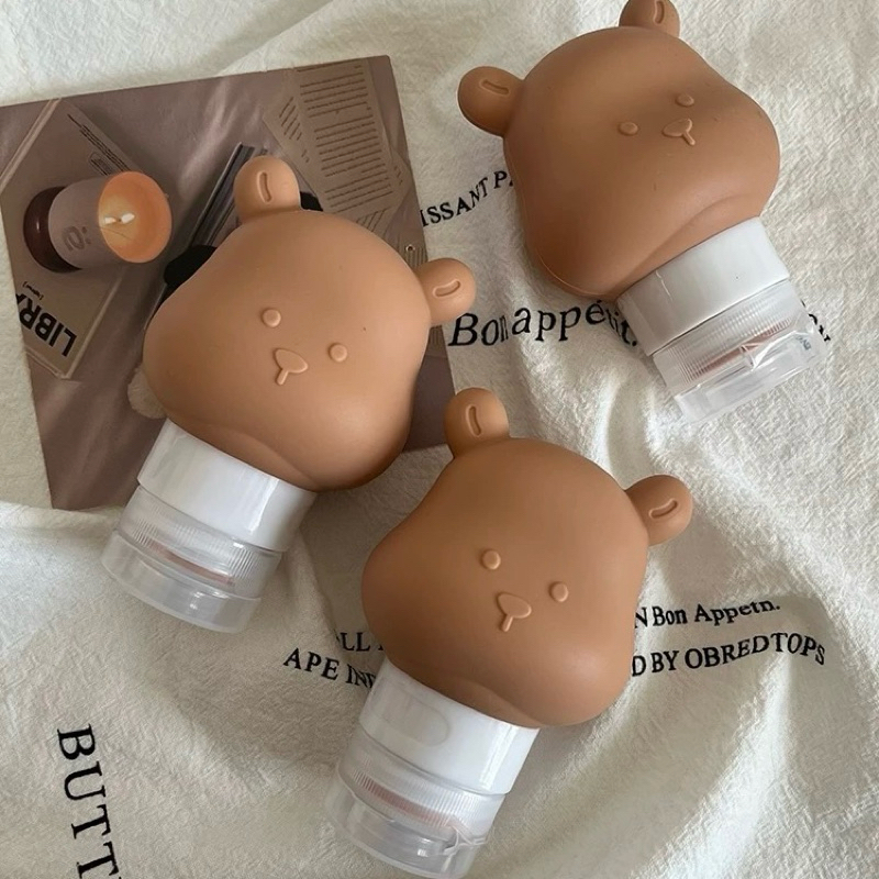 พร้อมส่ง🌈 ขวดแบ่งครีม Travel bottles น้องหมี Little Bear ขวดหมี หลอดบีบครีม ขวดพกพา ขวดซิลิโคน ไปเที่ยว พกพกง่าย 12006