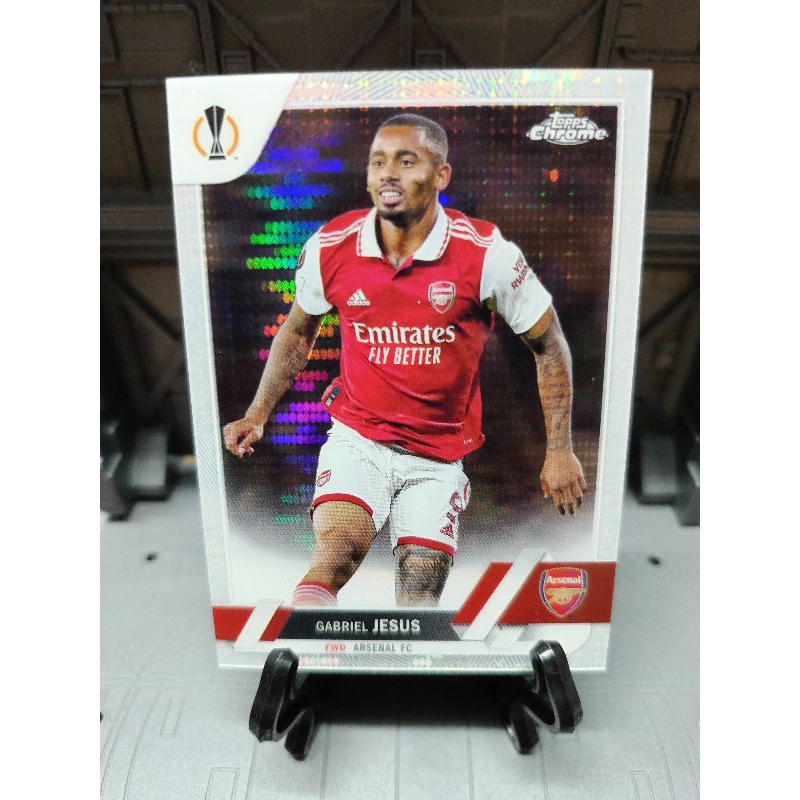 2022-23 Topps Chrome UEFA Club Competitions Gabriel Jesus Pulsar #38 Arsenal FC
