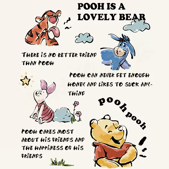 ตัวรีดติดเสื้อ👕Iron on Patches 👕ลายการ์ตูน ลาย แมว หมีพูห์ อียอ พิกเล็ท โปเกม่อน ปิกาจู - รูปที่ 4