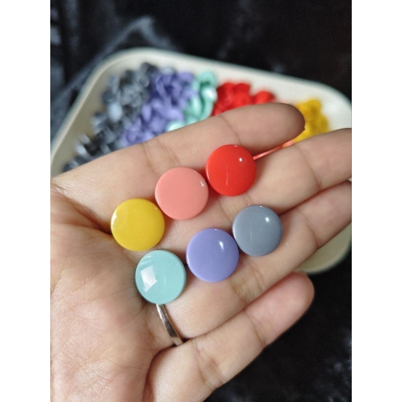 กระดุมพลาสติก KAM Snap Button เกรดพรีเมี่ยม เสื้อผ้าเด็ก งานเย็บผ้า DIY กระดุม พลาสติกแบบกด สีสันสดใส