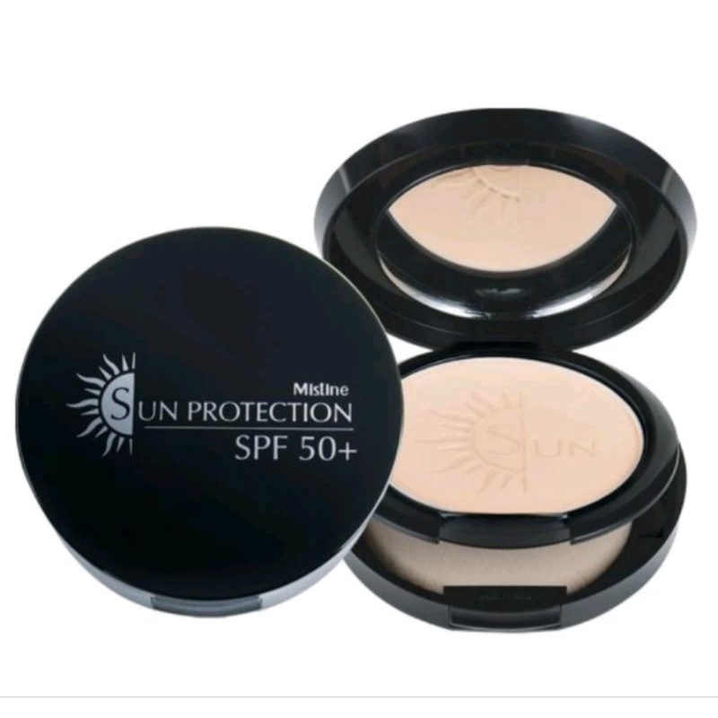 แป้งตลับมิสทิน ซัน โพรเทคชั่น เอสพีเอฟ 50 พีเอ+ ขนาด 10 กรัมMistine Sun Protection SPF50PA+