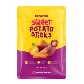 มันเทศหวานเกาหลี แบรนด์ นงชิม แทเกียง nongshim taekyung dried sweet potato jerky 80g 태경 스윗 고구마 말랭이