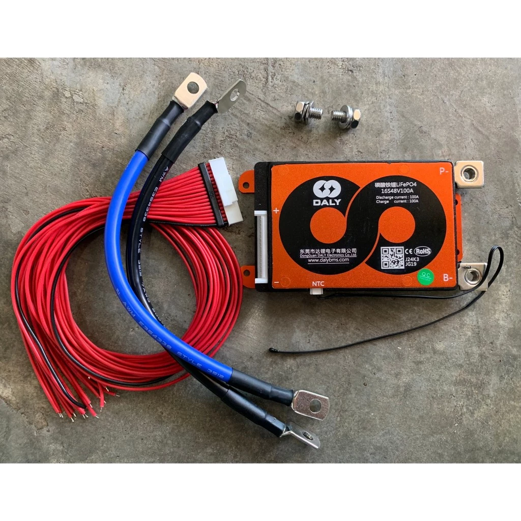 BMS Daly 100A/100A LiFePo4 NMC Li-on 100A / 4s 7s 8s 12s 14s 16s 20s 24s 12v 24v 36v 48v 60v 72v
