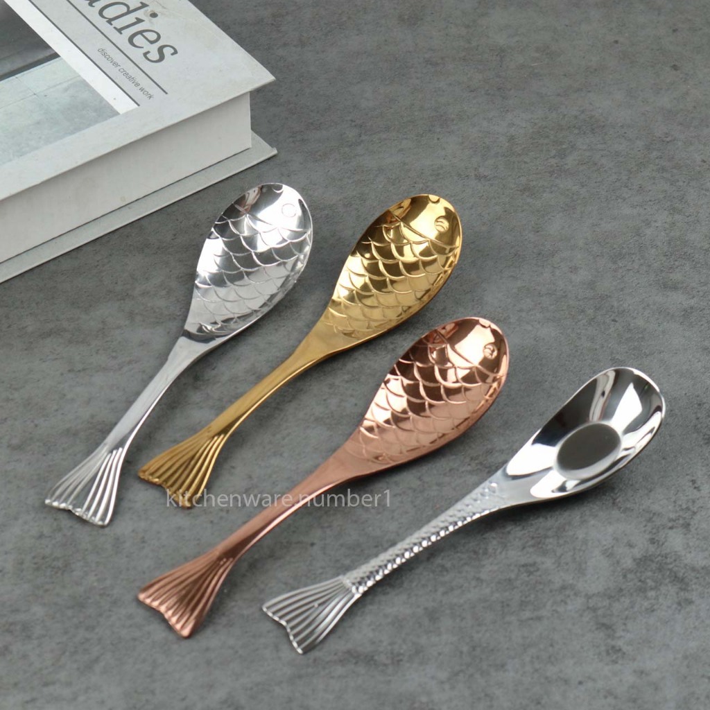 KITCHENWARE_NUMBER1 ช้อนกลางสแตนเลสแท้เกรด304 สินค้าพร้อมส่ง