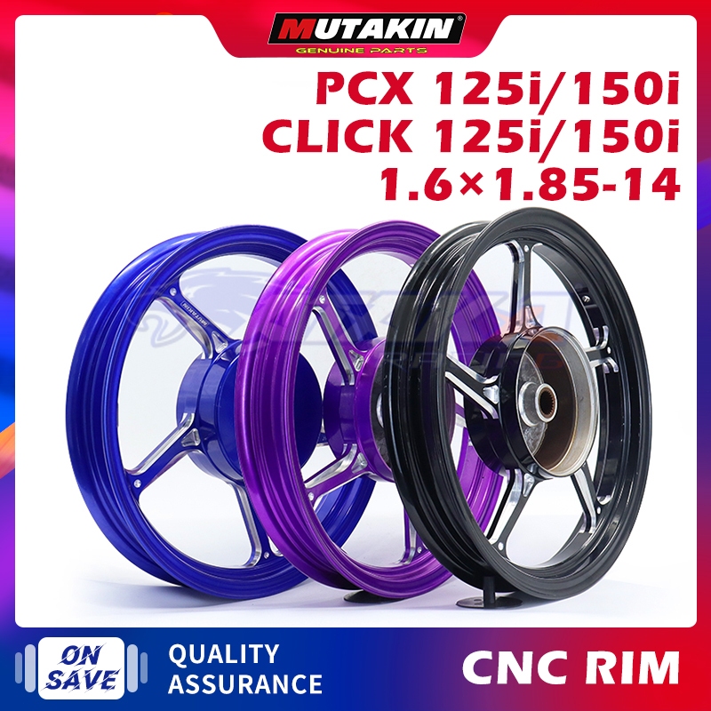 MUTAKIN ล้อแม็ก 511 CNCRIM สำหรับHONDA PCX125 PCX150 CLICK125 CLICK150 CLICK125I CLICK150I 24T-1.6*1