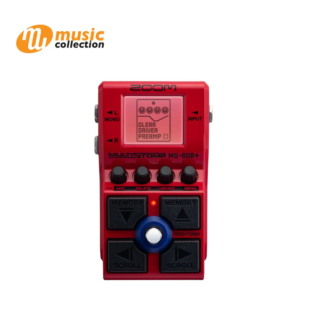 เอฟเฟคเบส ZOOM MS-60B+ MULTISTOMP BASS EFFECT