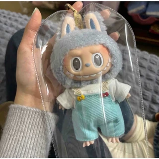 C057 ซองใส่ลาบูบู้ PVC Labubu กระเป๋าใส กันฝุ่น ขนาดเล็ก กันเลอะ ซองกันน้ำ สําหรับห้อยตุ๊กตา