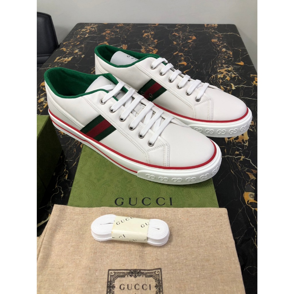 Gucci รองเท้าผ้าใบ รุ่น Gucci Men's Tennis 1977 Sneakers Code: 643485 17L10 9060