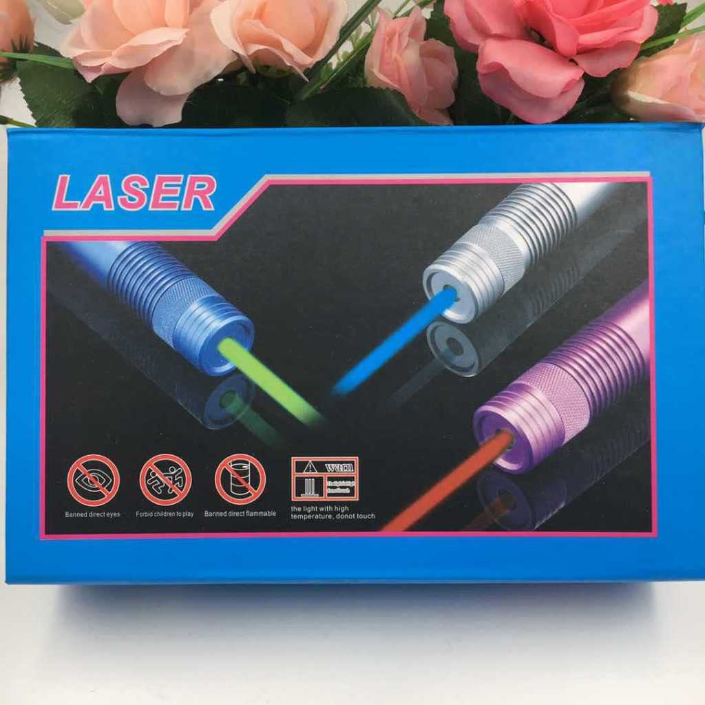 Laser น้ำเงิน ใหญ่ Blue Laser Pointer เลเซอร์แรงสูง จุดไฟได้  ไล่นกได้ รุ่นClass  IIIA