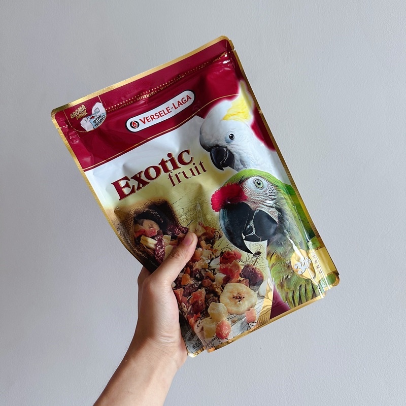 Versele-Laga Prestige Parrots Exotic Fruit 600 g เอ็กโซติคฟรุ๊ต ขนมนกผลไม้รวม Exotic Fruit (Bird) 60
